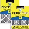 Nordic Pure 8x20x1 Pleated Air Filters MERV 10 Pleated Plus Carbon 2 Pack (8x20x1PM10C-2)