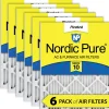 Nordic Pure 24x30x1 Pleated MERV 10 Air Filters 6 Pack (24x30x1M10-6)