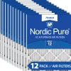 Nordic Pure 8x20x1 Pleated MERV 12 Air Filters 12 Pack (8x20x1M12-12)