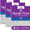 Nordic Pure 8x20x1 Pleated MERV 8 Air Filters 3 Pack (8x20x1M8-3)