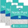 Nordic Pure 24x30x1 Pleated MERV 14 Air Filters 3 Pack (24x30x1M14-3)