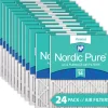 Nordic Pure 8x20x1 Pleated MERV 14 Air Filters 24 Pack (8x20x1M14-24)