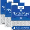 Nordic Pure 24x30x1 Pleated MERV 12 Air Filters 3 Pack (24x30x1M12-3)
