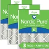 Nordic Pure 24x30x1 Pleated MERV 13 Air Filters 3 Pack (24x30x1M13-3)