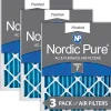 Nordic Pure 24x24x2 Pleated MERV 7 Air Filters 3 Pack (24x24x2M7-3)