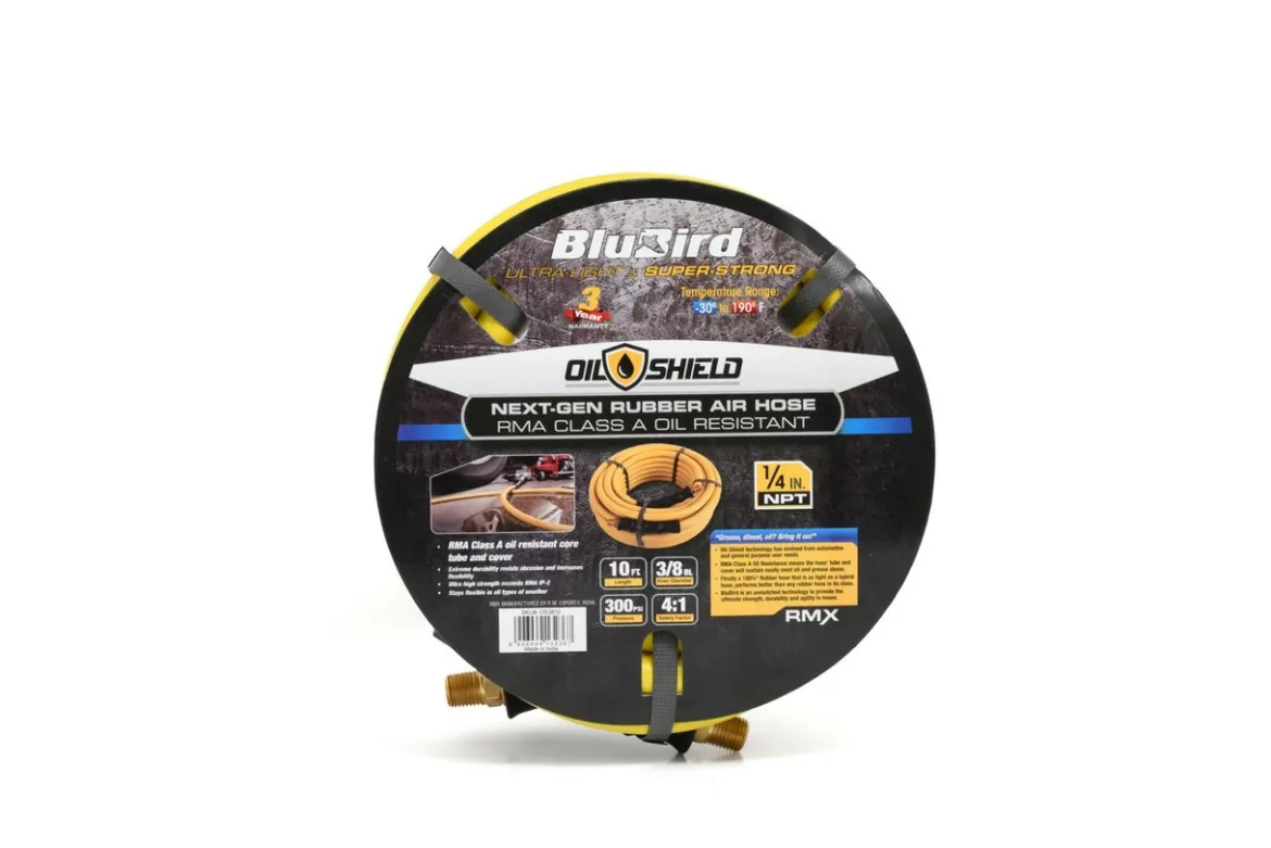 OilShield 3/8" Rubber Air Hose Assemblies with Variations (OS38)