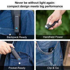 Olight Arkfeld Pro Flat EDC Flashlight with LED Light UV and Laser