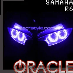 Oracle Lighting 2003-2005 Yamaha R6 LED Motorcycle Headlight Halo Kit (2616-001, 2616-003, 2616-330)