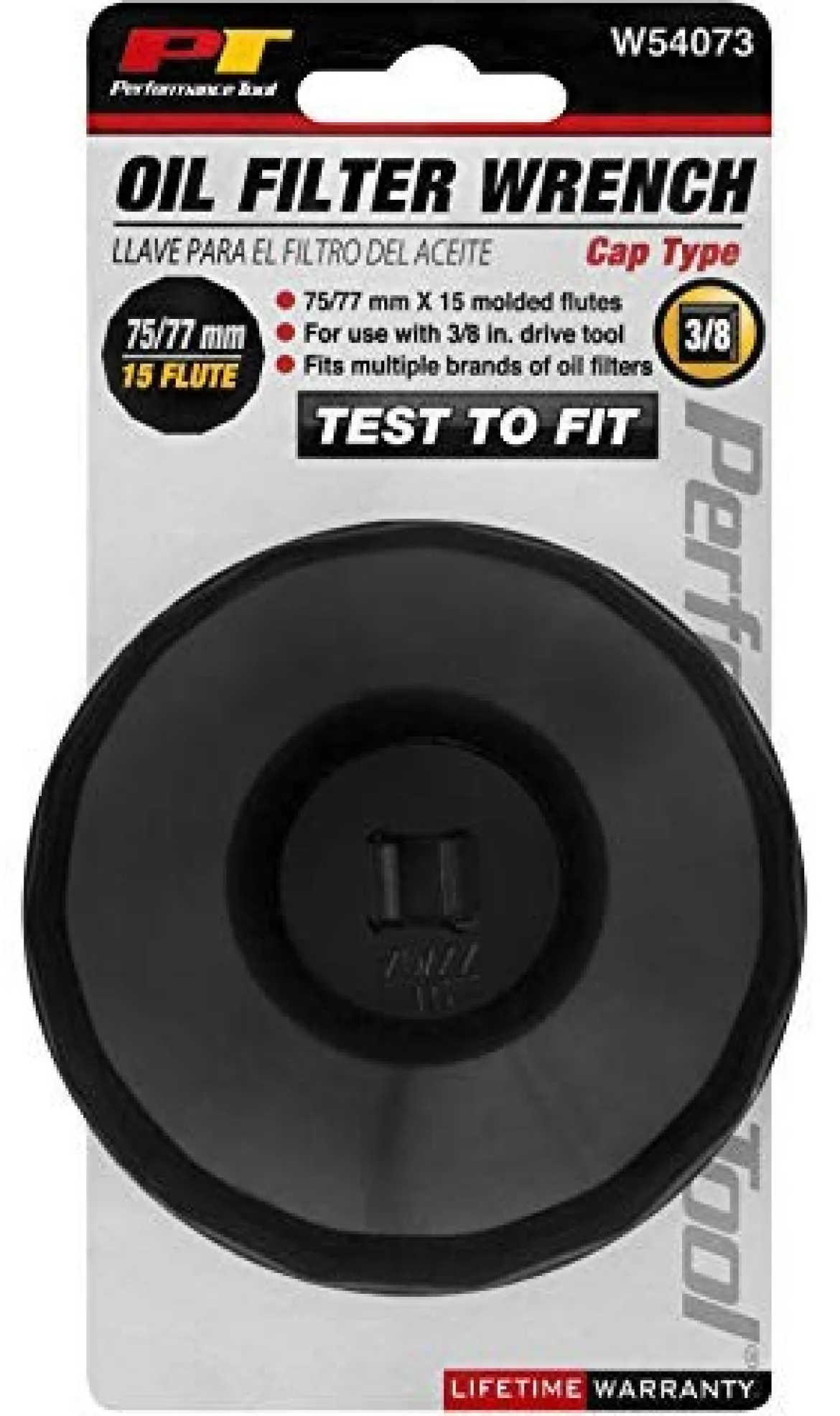 Performance Tool W54073 Oil Filter Cap Wrench 15 Flutes