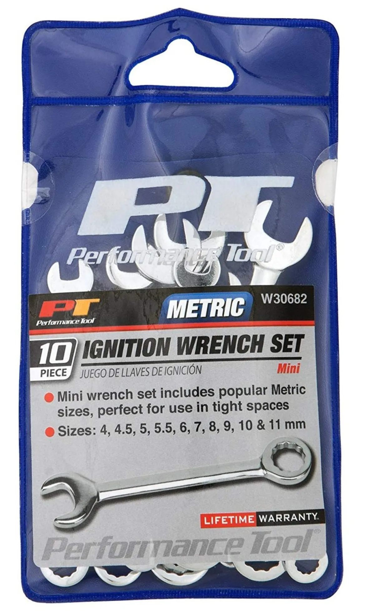 Performance Tool W30682 10Pc MET Ignition Wrench Set