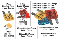 Performance Tool W5370 33-Piece Master Fuse Assortment , black