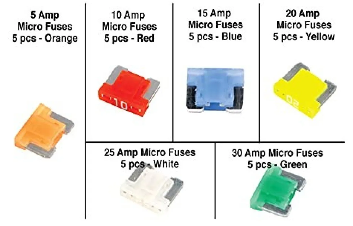 Performance Tool W5376 15-Piece Micro Fuse Assortment