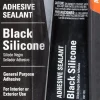 Permatex Black Silicone Adhesive Sealant Waterproof 3 oz (81158)
