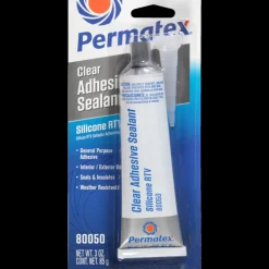 Permatex Clear RTV Silicone Adhesive Sealant General-Purpose 3 oz (80050)