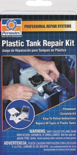 Permatex Plastic Tank Repair Kit Quick Permanent Repairs Leaks (09100)