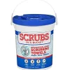 Permatex SCRUBS in-a-Bucket Hand Cleaner Towels with Citrus Scent 72 Count Tub (42274)