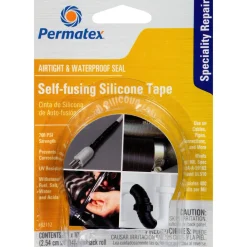 Permatex Self-Fusing Silicone Tape, 10 ft, Chemical Resistant, High Temp Range (82112)