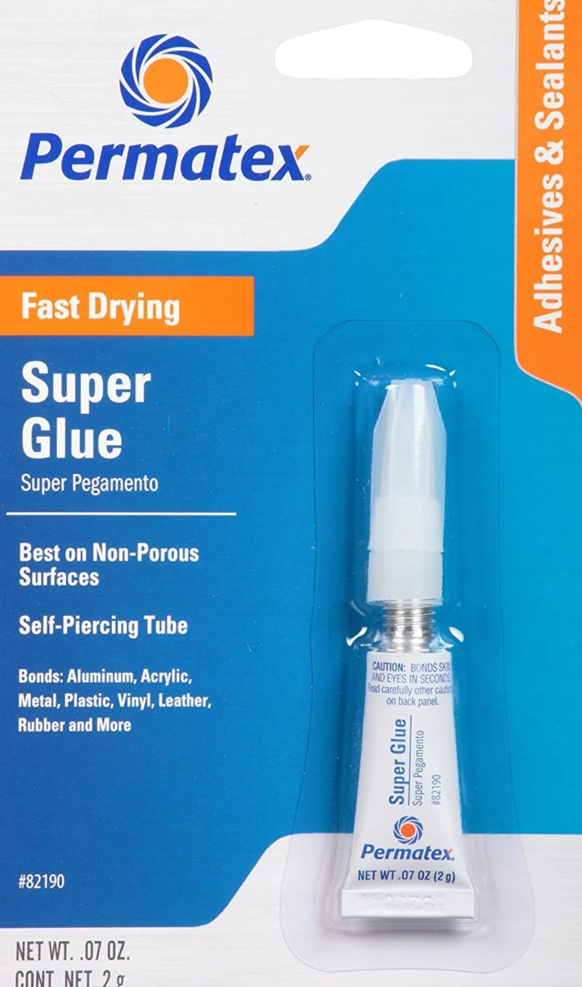 Permatex Super Glue High-Strength Fast-Setting Adhesive (82190)