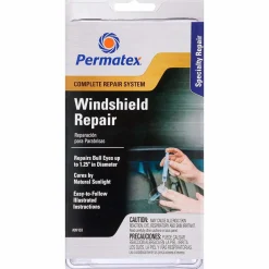 Permatex Windshield Repair Kit for Bullseye Damage up to 1 1/4 Inch (09103)