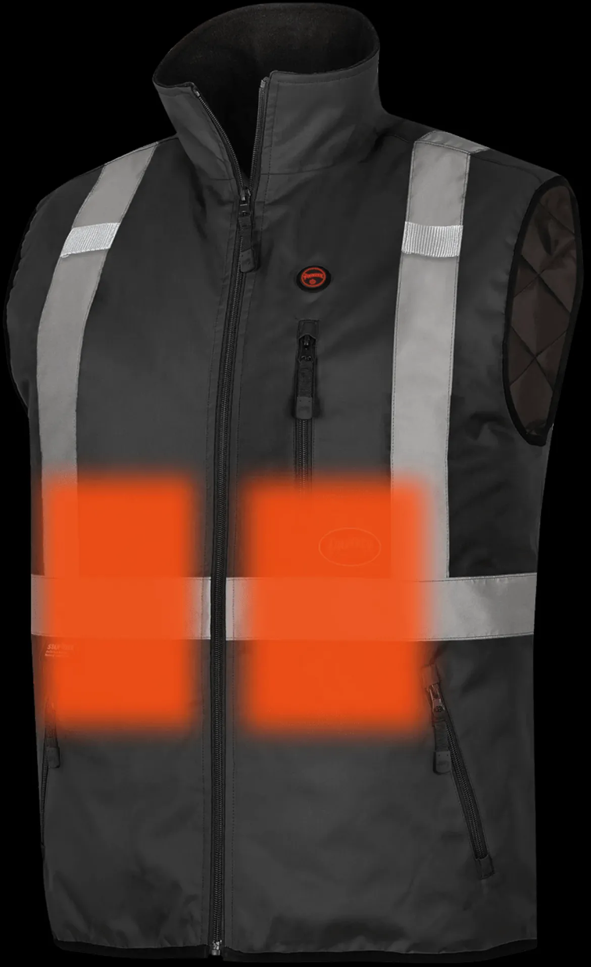 Pioneer Safety Hi-Vis Black Heated Safety Vest (V1210270U)