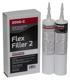 Polyvance Flex Filler Flexible Epoxy Adhesive/Filler, Cartridge Kit (2000-C)
