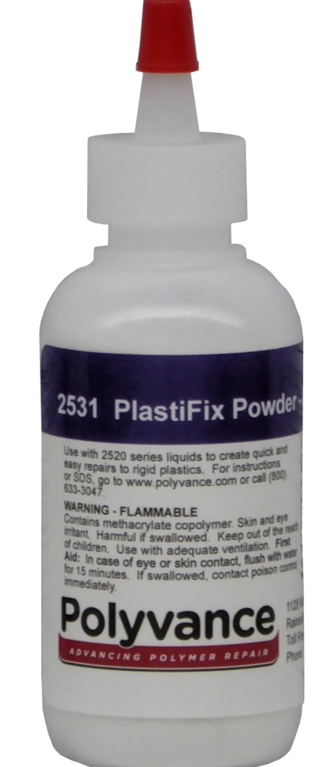 Polyvance Plastifix Powder, Small, 2 Fl Oz (59 Ml) White (2531)