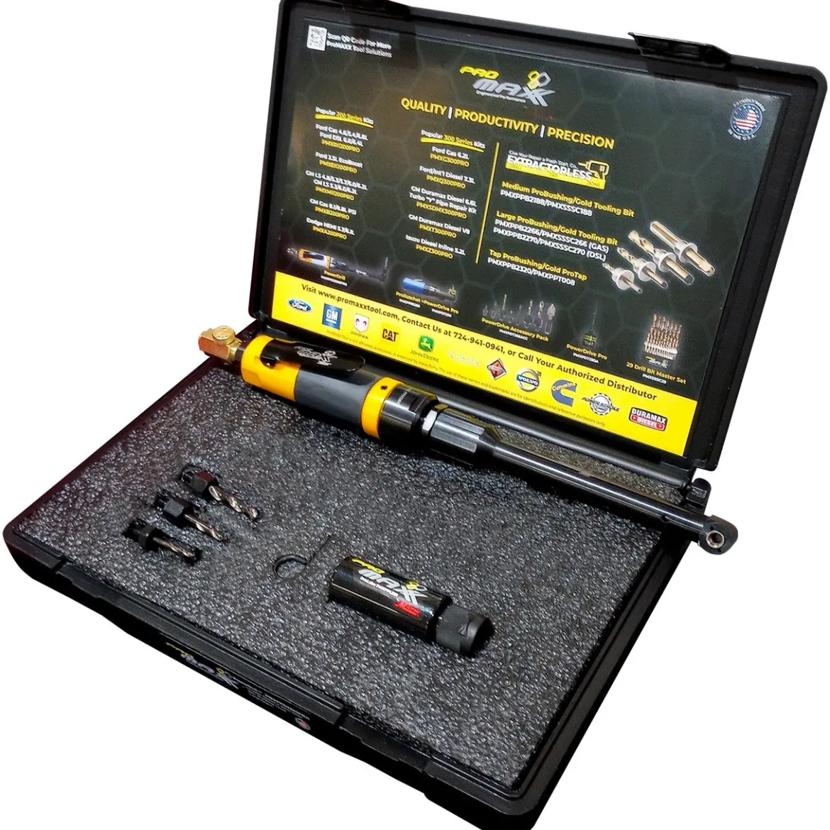 ProMAXX Air Drill w/Variable Speed Drive, 90° Rotating Head (PMXPPD2800PRO)