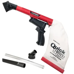 Quick Spiff Air Powered Venturi Vacuum and Attachments - Red (QS9000R)