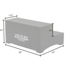Race Ramps 36" x 23" Lightweight Two-Step Trailer Step (RR-2STEP-36)
