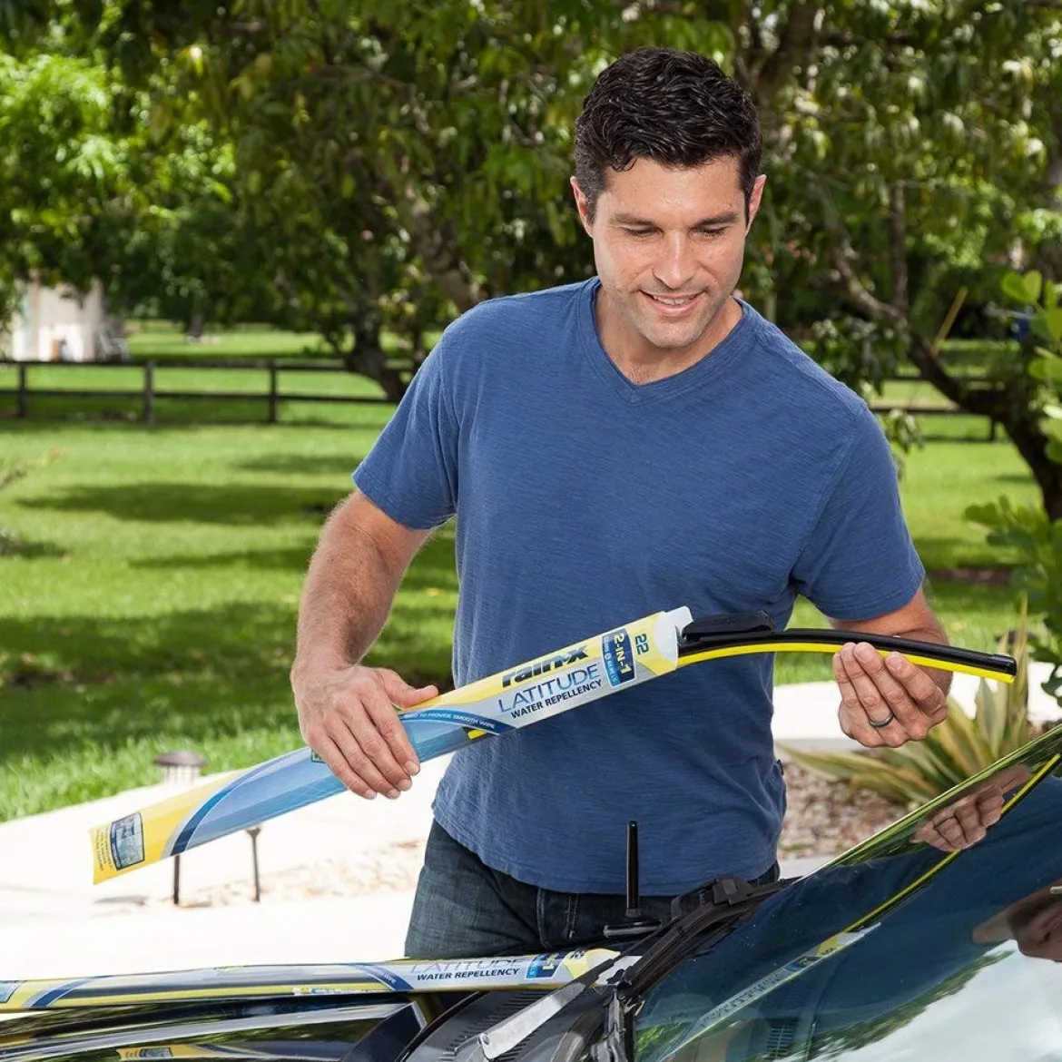 Rain-X 5079274-2 Latitude 2-IN-1 Water Repellency Wiper Blade, 16"