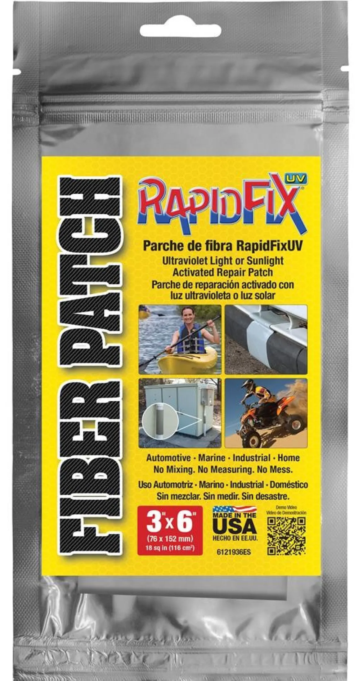 RapidFix Uv Fiber Patch 3" X 6" (6121936ES)