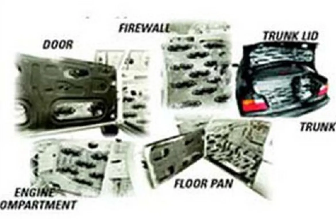 RBL Products 10" X 10" Dynamat Xtreme Sound Deadening Pads 4 Peel N Stick (138)