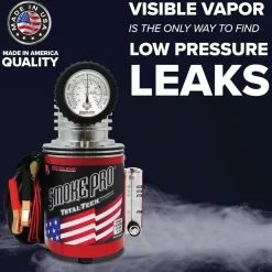 Redline Detection Smoke Pro Total-Tech Kit Low Pressure Automotive Smoke Machine for Diagnosing EVAP, Wind, Water, Cooling Systems, Intake and Exhaust Leaks (95-0050)