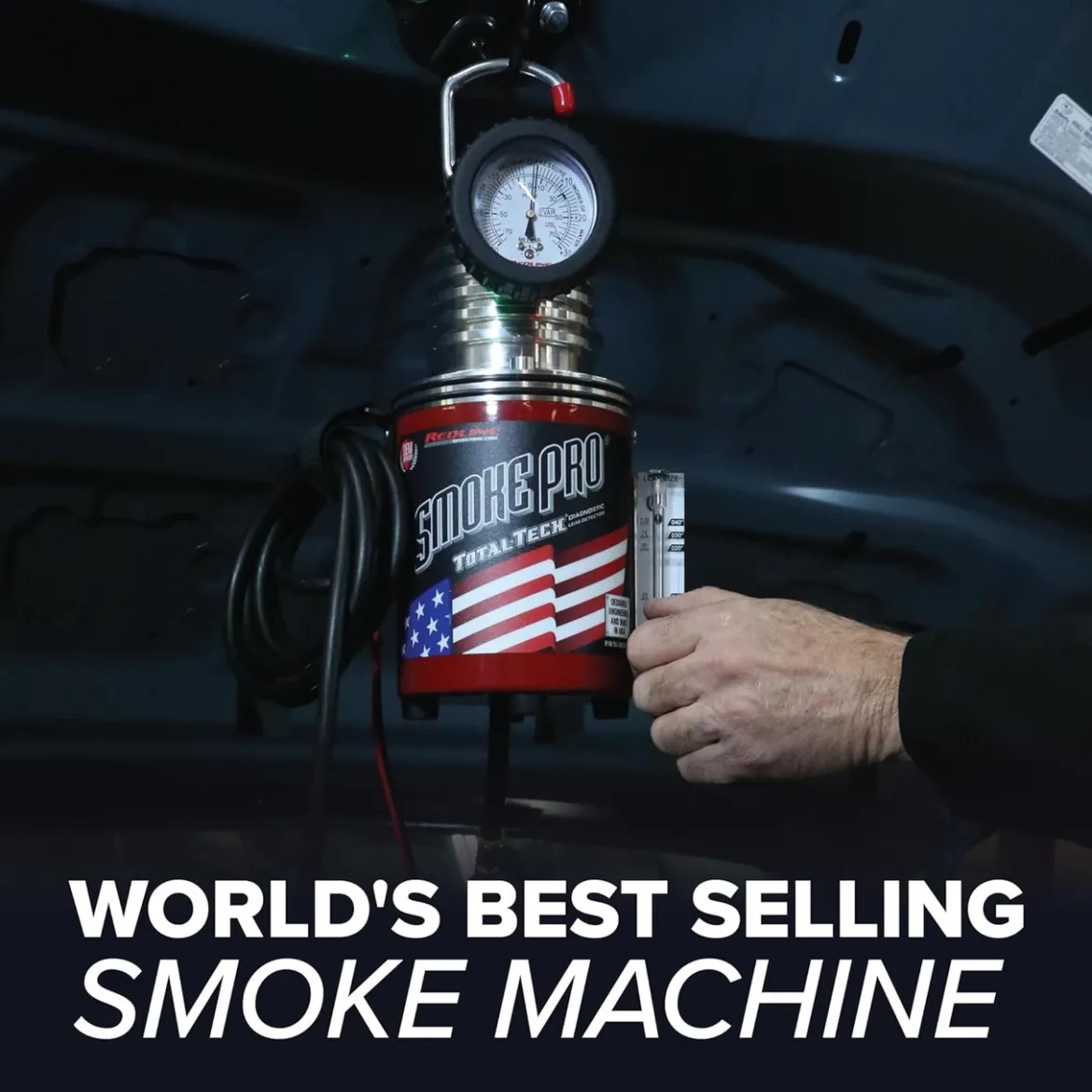 Redline Detection Smoke Pro Total-Tech Kit Low Pressure Automotive Smoke Machine for Diagnosing EVAP, Wind, Water, Cooling Systems, Intake and Exhaust Leaks (95-0050)