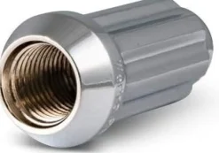 RHI Automotive 14x1.5 Closed End Long Spline 6 Lug 2.00" Chrome 24 Lugs 1 Key (8744LK6-C)