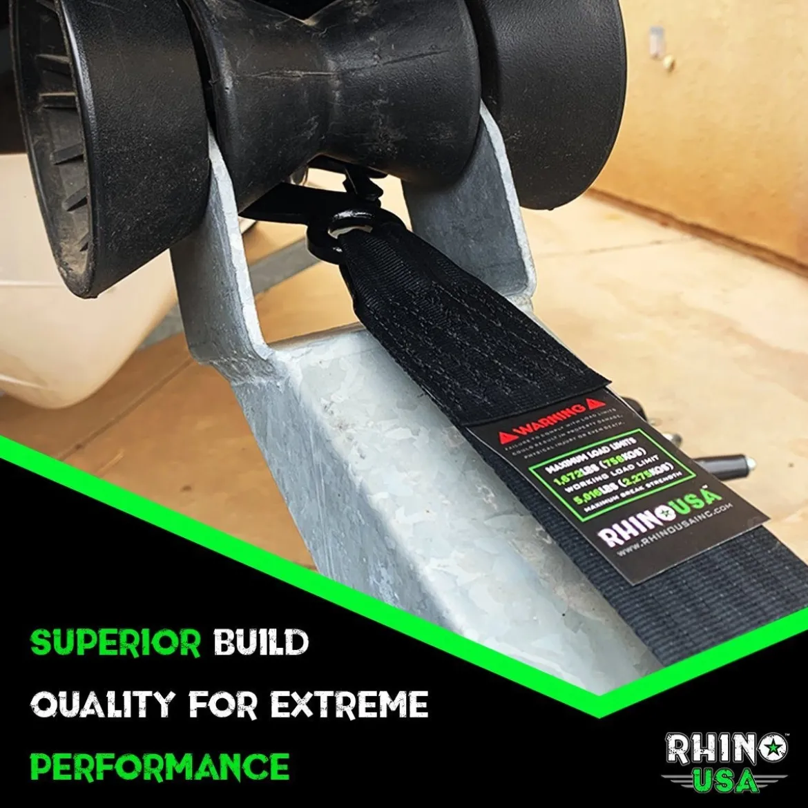 Rhino USA 2" X 20' Boat Winch Strap With Hook (RNO-WNCH-STRP)