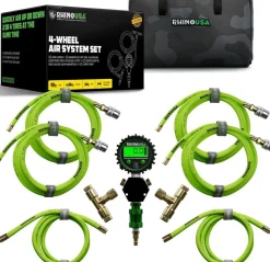 RHINO USA MULTI-TIRE INFLATION KIT - 4 WHEEL (AC-TI4W-GRN)