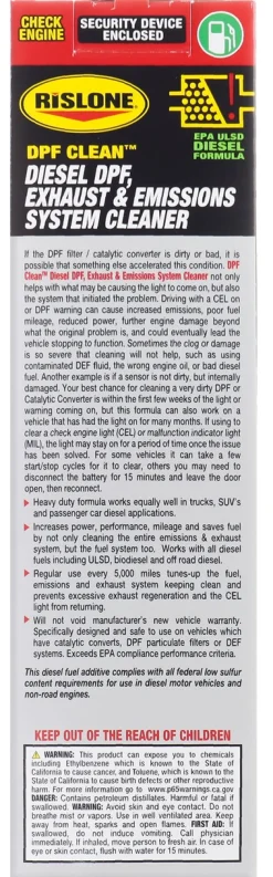 Rislone Diesel DPF, Exhaust and Emissions Cleaner 16.9oz (4744)