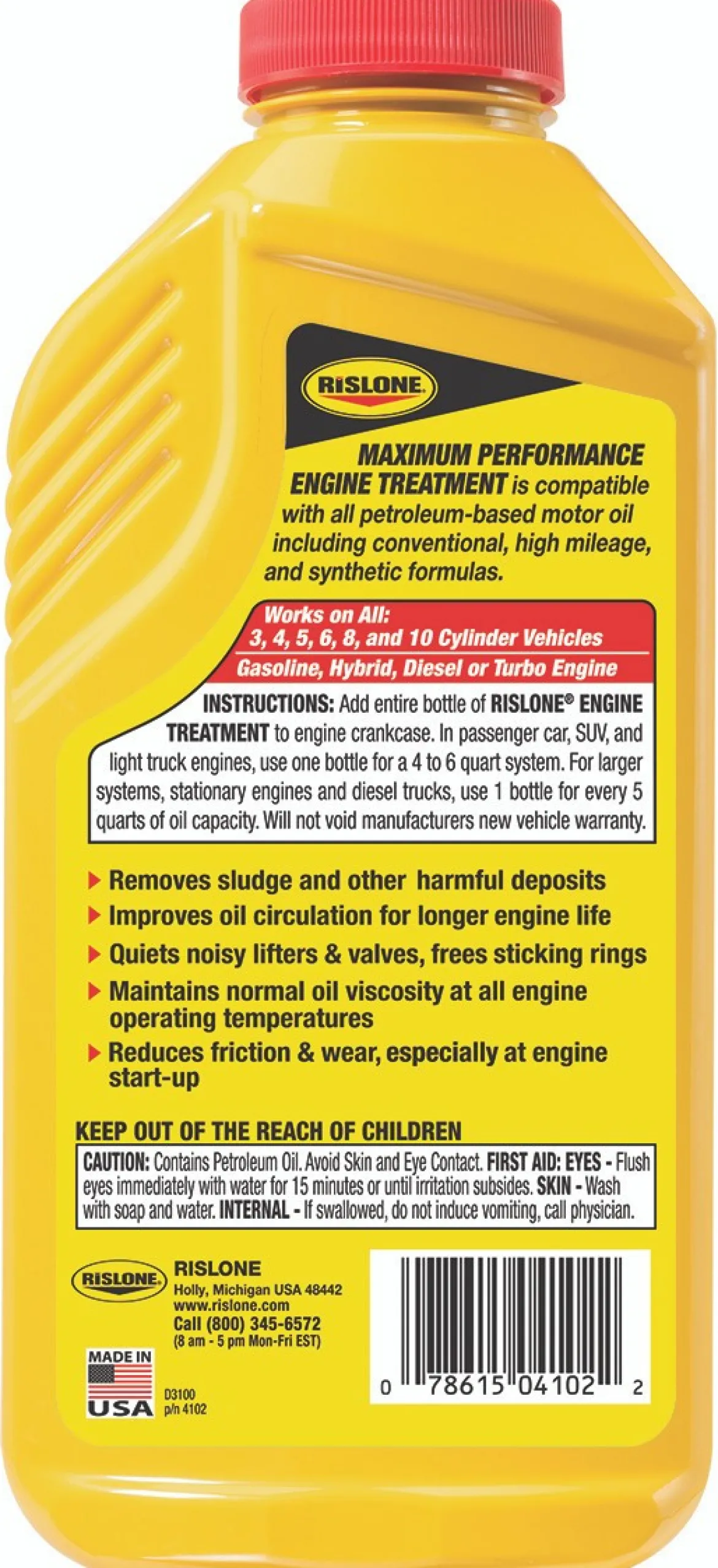 Rislone 16.9oz Engine Treatment Conditioner & Cleaner (4102)