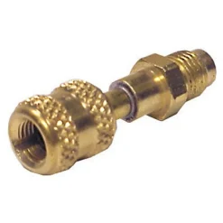 Robinair Quick Coupler Adapter, Straight, 3/16" to 1/4" Brass Fitting (10468A)
