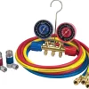 Robinair R134a Brass Manifold Hose Kit with 72" Hoses and Couplers (45111)