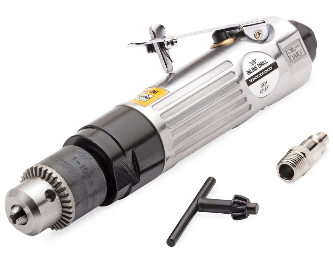 Rockwood® 3/8 Inch Inline Non-Reversible Air Drill (31831)