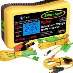 Save A Battery 2365-24-LCD 24v 50 W (2.08A) Maintainer, Pulse Cleaner & Tester