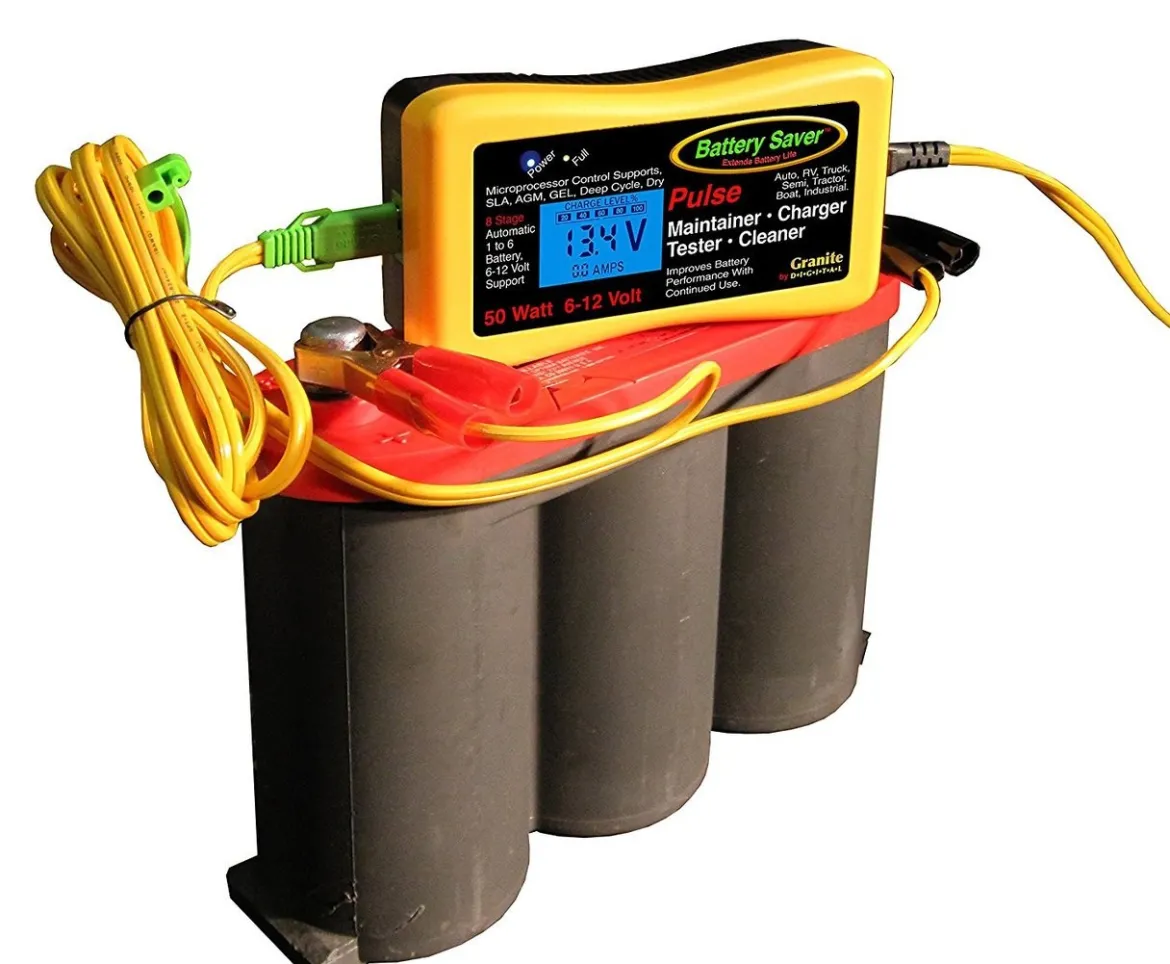 Save-A-Battery 2365 LCD 6/12V Vehicle Battery Charger & Maintainer (2365-LCD)