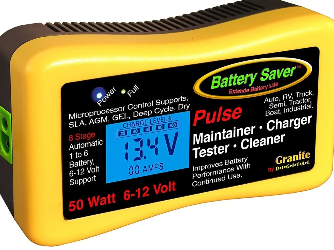 Save-A-Battery 2365 LCD 6/12V Vehicle Battery Charger & Maintainer (2365-LCD)