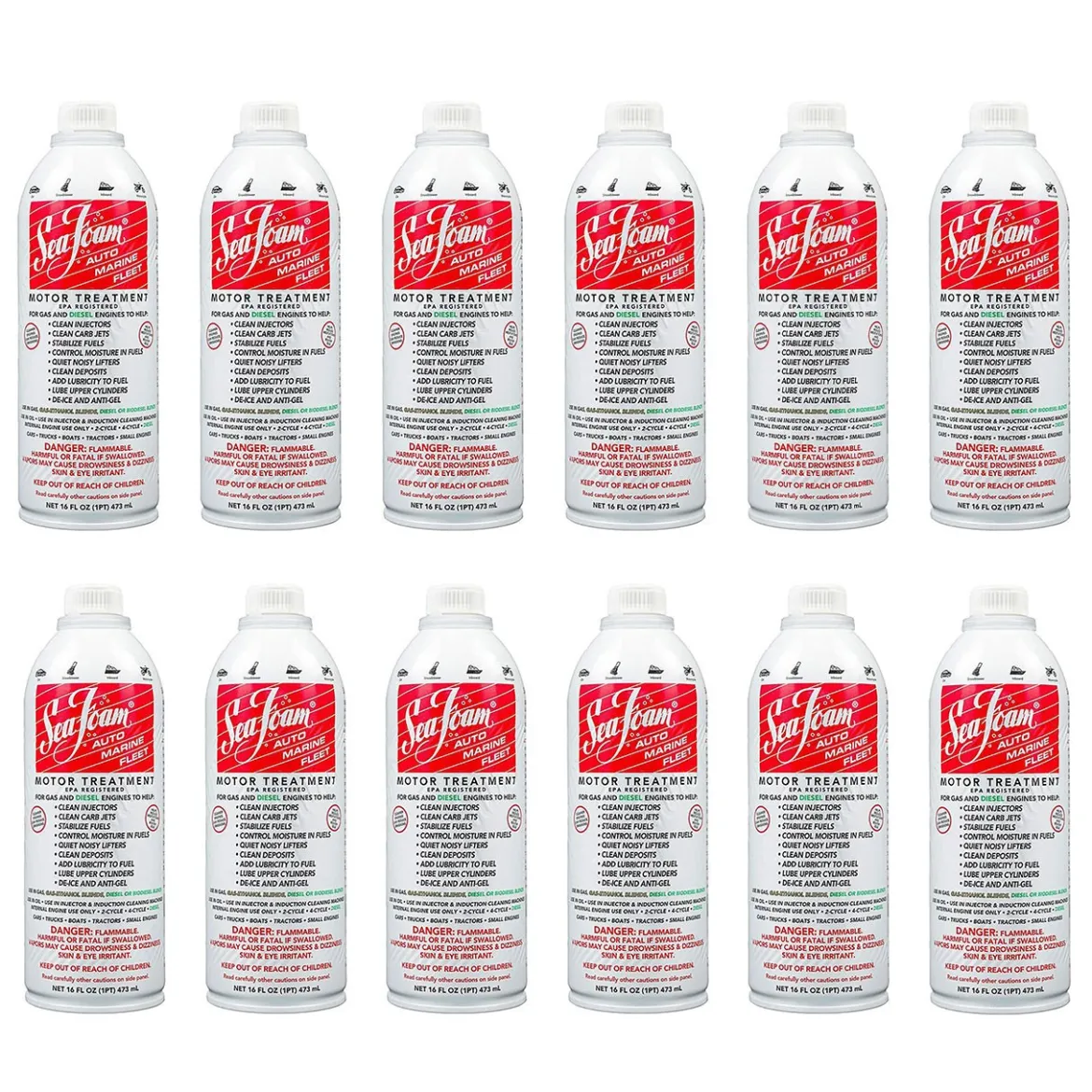 Sea Foam SF-16 Motor Treatment for Gas 16 oz - Case of 12 (SF-16-12)