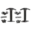 Smittybilt 4195 CJ & Wrangler (YJ) Hood Catch Kit - Black (SMB7601)