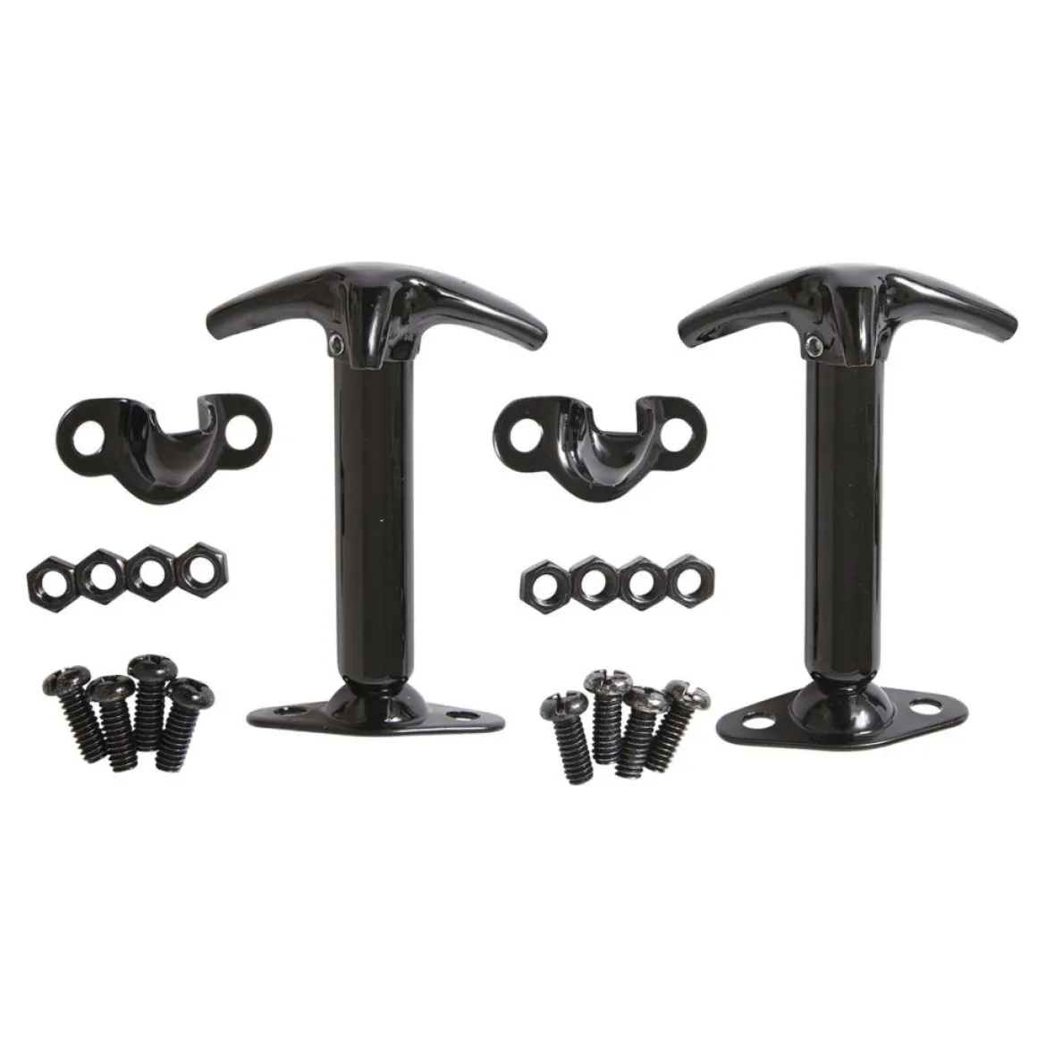 Smittybilt 4195 CJ & Wrangler (YJ) Hood Catch Kit - Black (SMB7601)