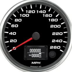 Speedhut 4-1/2" 260 mph GPS Speedometer (R45-S30-REV)