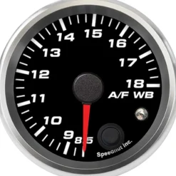 Speedhut 2-5/8" AEM Air/Fuel 8.5-18 Gauge w/ Warning (R25-WB3-REV)